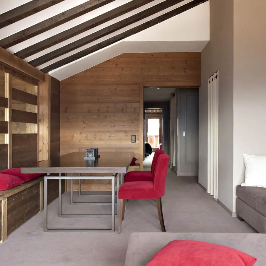 Takvåning med panoramautsikt över Combin