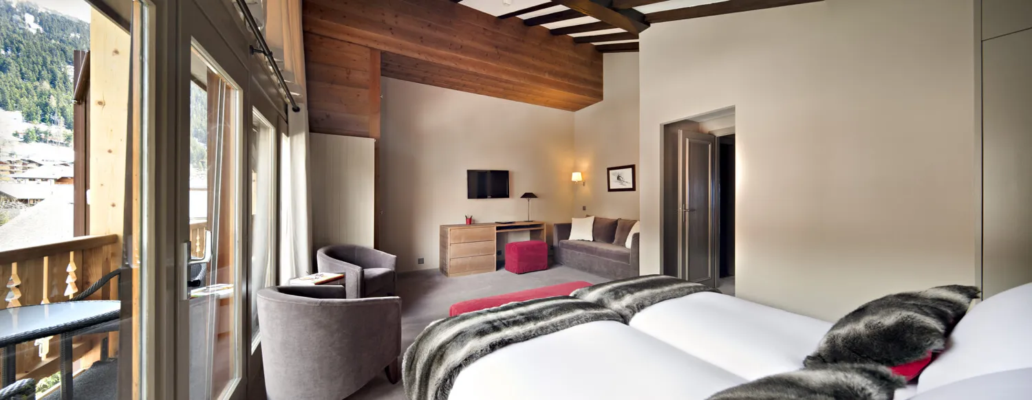 Takvåning med panoramautsikt över Combin