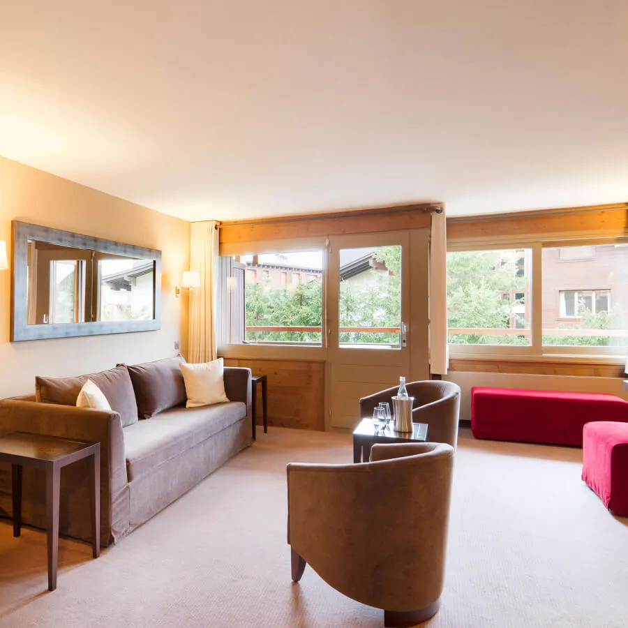 Senior Duplex interior at Hotel Vanessa Verbier, Swiss Alps